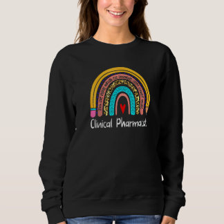 Sweatshirt Le Pharmacien Leopard Rainbow Retourne À L'École