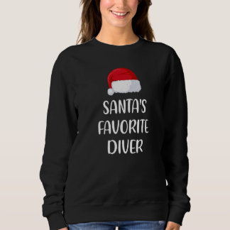 Sweatshirt Le Plongeur Préféré du Père Noël Noël Plongée