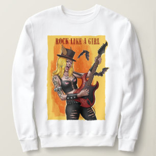 Sweatshirt Le rock comme une fille