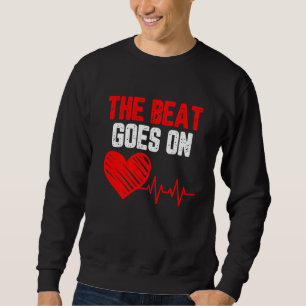 Sweatshirt Le rythme se poursuit sur la conscience cardiopath
