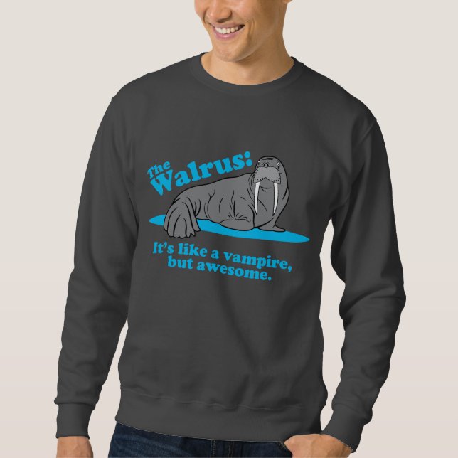 Sweatshirt Le vampire de morse (Devant)