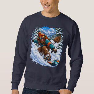 Sweatshirt Le voyage de snowboard incroyablement drôle de Big
