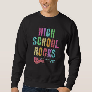 Sweatshirt L'école secondaire fait chanter l'équipe de rockst