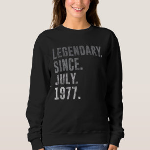 Sweatshirt Légendaire depuis juillet 1977 45e anniversaire Vi