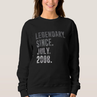 Sweatshirt Légendaire depuis juillet 2008 14e anniversaire Vi