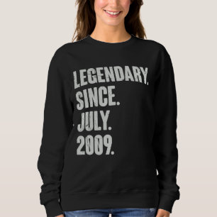 Sweatshirt Légendaire depuis juillet 2009 13 ans 13e annivers