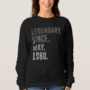 Sweatshirt Légendaire depuis mai 1960 62e anniversaire Vintag