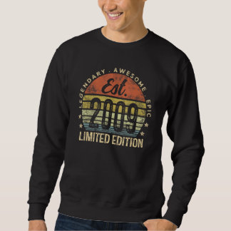 Sweatshirt Legendary Awesome Epic 2009 Cadeaux Garçons Filles
