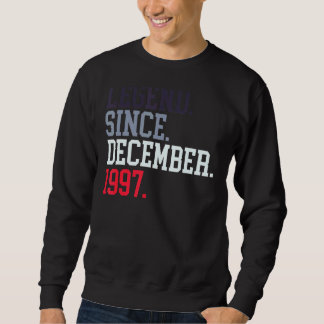 Sweatshirt Légende Depuis Décembre 1947 Pour Hommes Femmes Dé