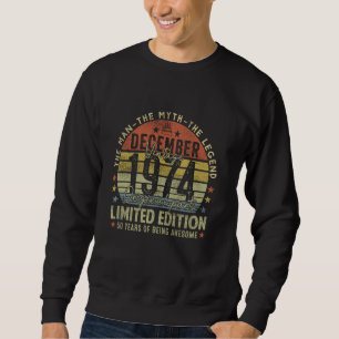 Sweatshirt Légende depuis décembre 1974 Retro 50th Birthday M