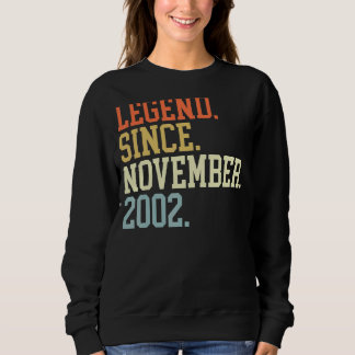 Sweatshirt Légende depuis novembre 2002 pour hommes femmes no