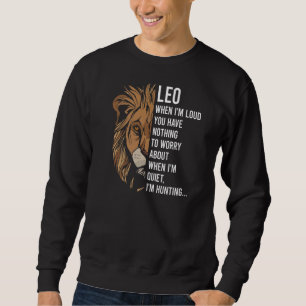 Sweatshirt Leo Faits dire Astrologie Horoscope Anniversaire