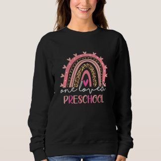 Sweatshirt Leopard Arc-en-ciel Un enseignant préscolaire ador