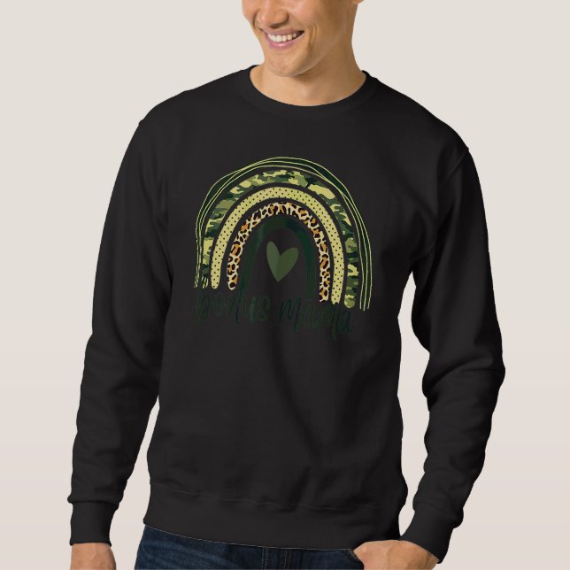 Sweatshirt Leopard Bonus Mama Rainbow Step Maman (Devant)