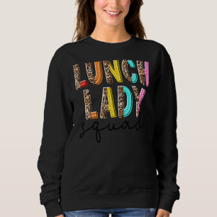 Sweatshirt Léopard Déjeuner Lady Squad Cafétéria Bonjour Été 