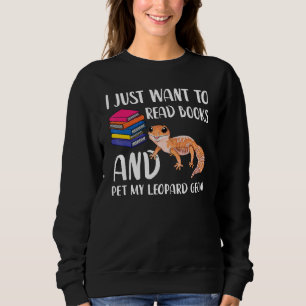 Sweatshirt Leopard Gecko Maman Reptile Propriétaire Livre Ner