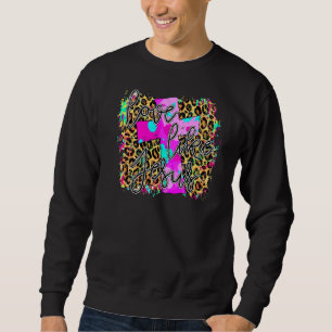 Sweatshirt Léopard Jésus Croix Amour Comme Jésus Christian Re