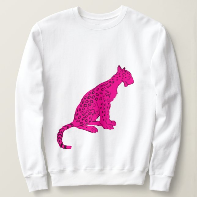 Sweatshirt Léopard rose (Design devant)