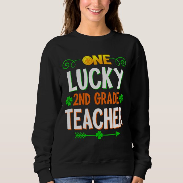 Sweatshirt Leopard St Patricku, un enseignant de 2e année cha (Devant)