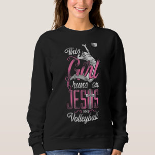 Sweatshirt L'Équipe Du Joueur De Volleyball Vintage Cette Fil