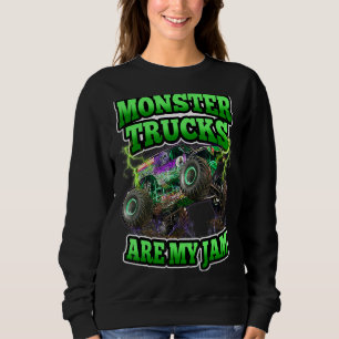 Sweatshirt Les Camions Monster sont mon Cool Jam Vintage Retr