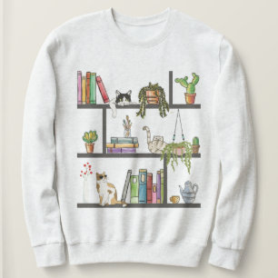 Sweatshirt Les chats qui reposent sur une étagère, un chat et