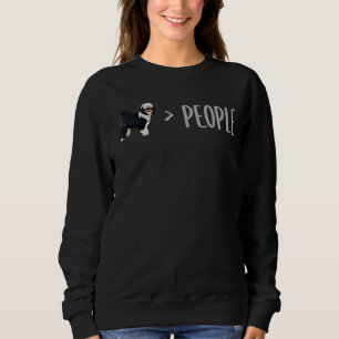 Sweatshirt Les Chiens Du Terrier Tibétain Sont Plus Grands Qu