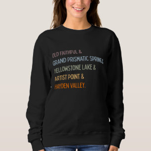 Sweatshirt Les Cinq Plus Grands Sites Du Parc National De Yel