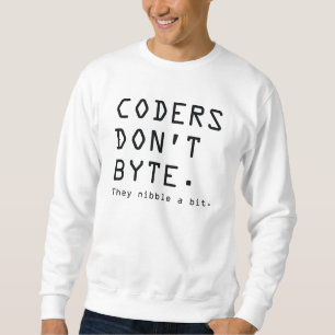 Sweatshirt Les codeurs ne mordent pas