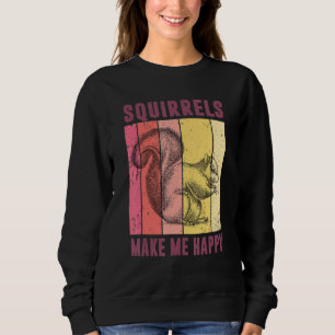 Sweatshirt Les écureuils me rendent heureux, drôle d'amoureux