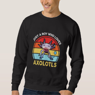 Sweatshirt Les Enfants Mignonnent Juste Un Garçon Qui Aime Ax
