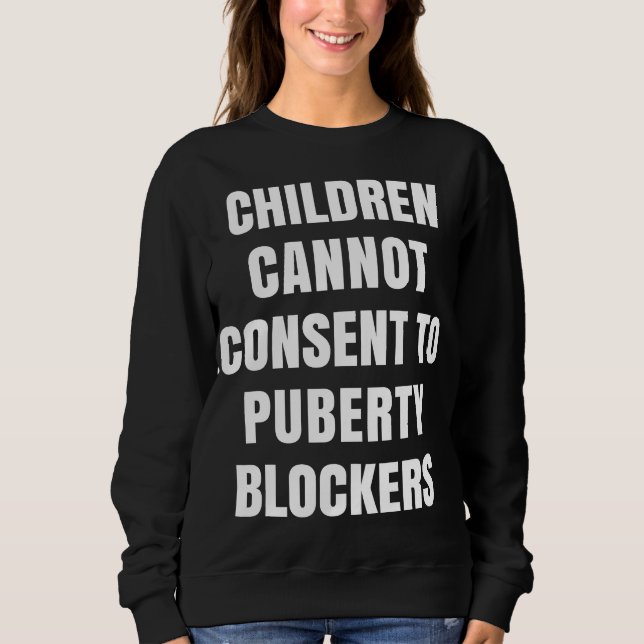 Sweatshirt Les Enfants Ne Peuvent Pas Consentir À Des Bloqueu (Devant)