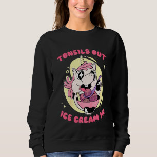Sweatshirt Les Enfants Tonsils Sortent Glace Cream En Récupér