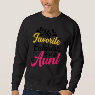 Sweatshirt Les Femmes Graphiques De Softball Et Tante Capteur