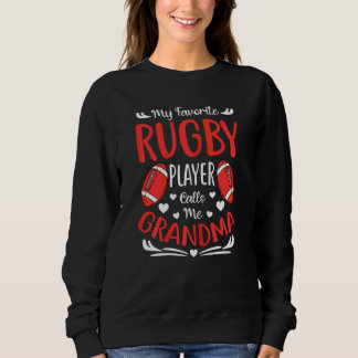 Sweatshirt Les Femmes Mon Joueur De Rugby Préféré M'Appelle G