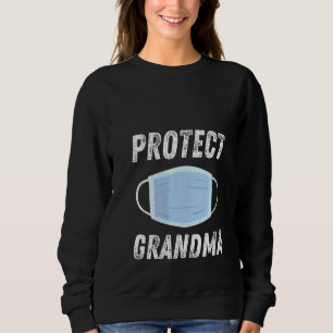 Sweatshirt Les femmes protègent le masque visage grand-mère D