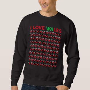 Sweatshirt Les Garçons Aiment Le Pays De Galles Boules De Foo