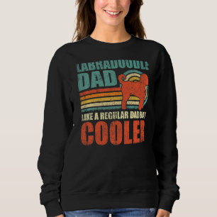 Sweatshirt Les Hommes Labradoodé Papa Comme Un Père Régulier