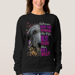 Sweatshirt Les Irish Wolfhounds sont la meilleure amie d'une