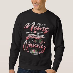 Sweatshirt Les Meilleures Moms Sont Promues À Nanny Funny Flo