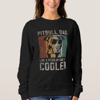 Sweatshirt Les Mens Pitbull Papa Comme Un Père Régulier Mais