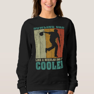 Sweatshirt Les Mens Vintage Retro Bowling Papa Comme Un Papa 