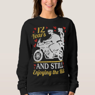 Sweatshirt Les Motocyclistes Se Marient 12 Ans Et Jouissent T