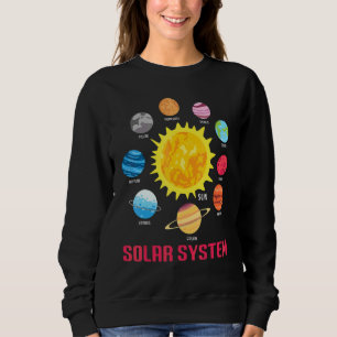 Sweatshirt Les planètes du système solaire Astronomie spatial