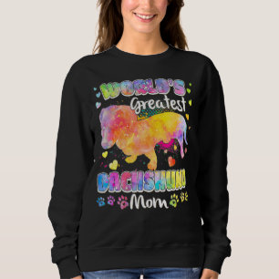 Sweatshirt Les Plus Grandes Couleurs Dachshund Du Monde Pour