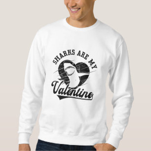 Sweatshirt Les requins sont mon Valentine Dive Freediver