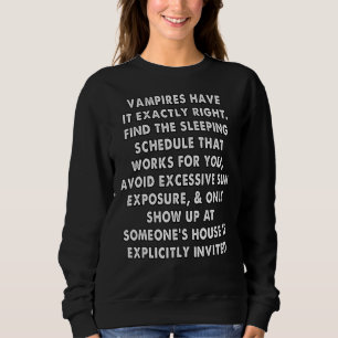 Sweatshirt les vampires ont raison