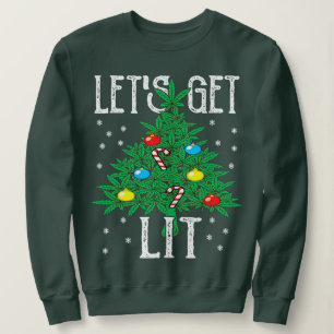 Sweatshirt Let Baked Cookie Weed Xmas Ugly Christmas Swe