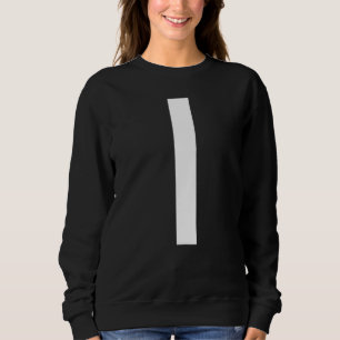 SWEATSHIRT LETTRE I ALPHABET MONOGRAMME INITIAL