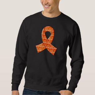 Sweatshirt Leucémie en cristal orange de milliseconde de